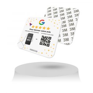 Découvrez notre plaque collante équipée d'une puce NFC, conçue pour accélérer la collecte d’avis Google et améliorer votre référencement en ligne. Une solution innovante pour renforcer votre présence numérique.